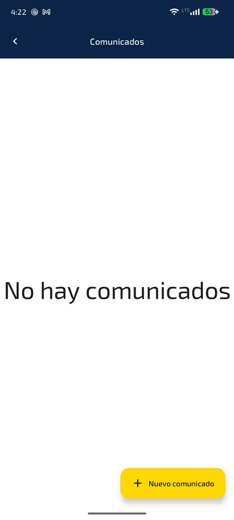 Sección de comunicados